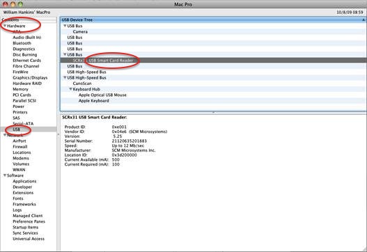 Apple showing USB image